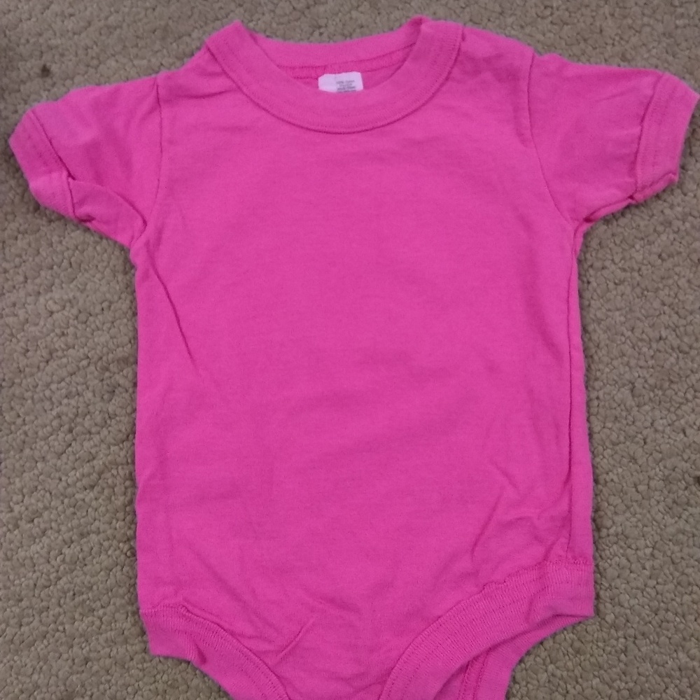 NWOT BABY ONSIES SZ (0-6m) NEWBORN. BRIGHT PINK